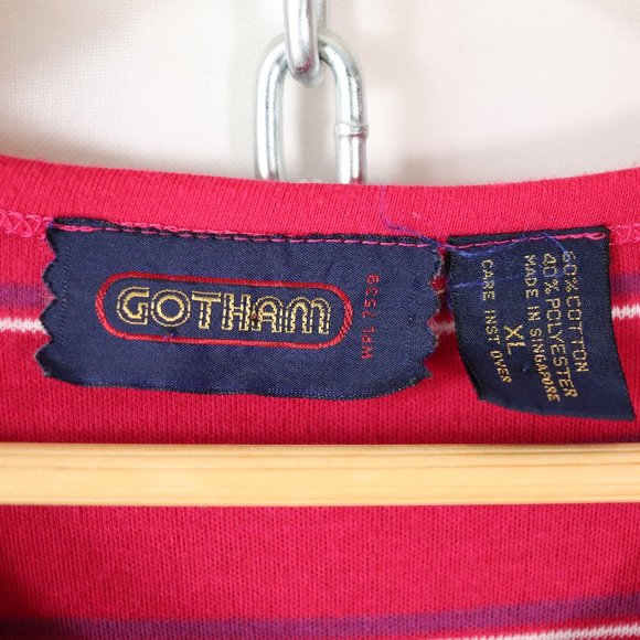 ❌SOLD❌vintage 80s soft knit cropped stripe tee - Picture 3 of 5